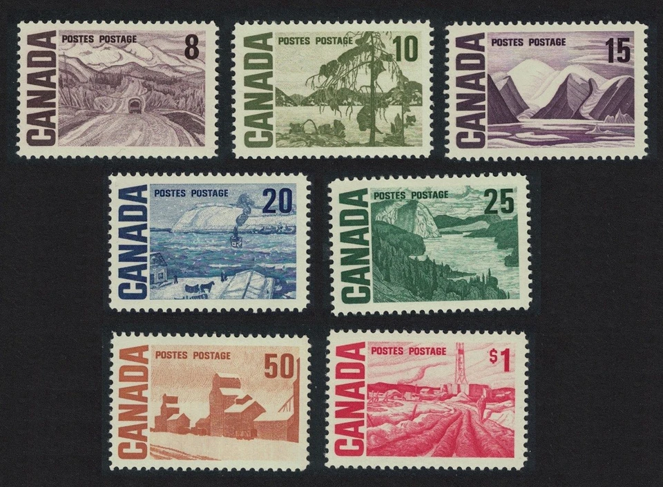 Queen Elizabeth Scenery 7v High Values Canada 1967 MNH SG#584-590 Sc#461-465B - image 1 of 1