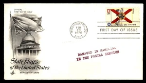 Mayfairstamps US FDC 1976 Flag of Florida Damaged in Handling First Day Cover aa - Picture 1 of 2