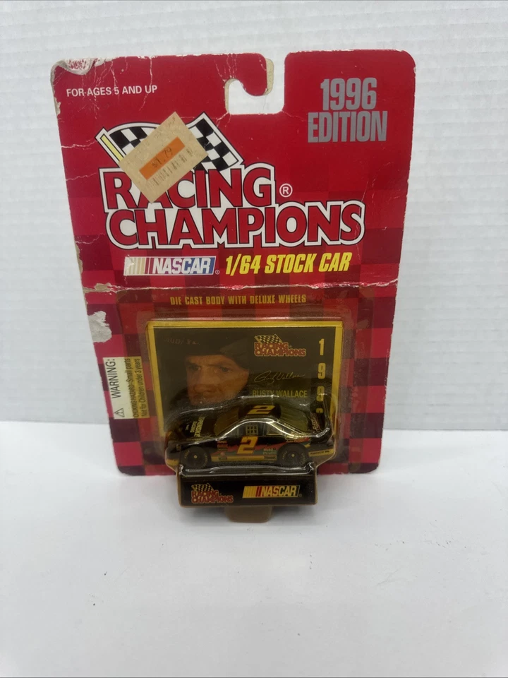 Vintage Racing Champions Rusty Wallace #2 Nascar 1996 Edition 1/64 Stock Car - Image 1 of 4