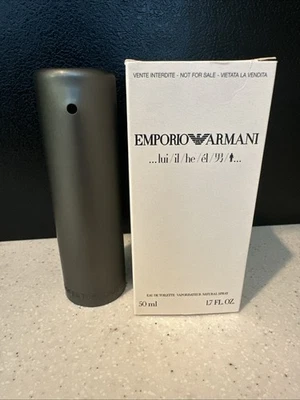 Emporio Armani He By Giorgio Armani EDT Spray 1.7 FlOz 50ML Nuevo En Caja Blanca (T) Foto 1 de 4