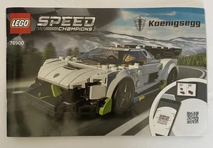 lego speed champions koenigsegg jesko 76900 Instructional Manual - Picture 1 of 5