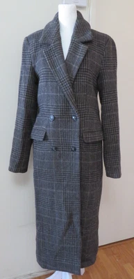 REFORMATION BAKER WOOL PLAID PRINT PEACOAT, SZ XS - Image 1 of 4