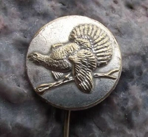 Vintage Giant Grouse Capercaille Czech Hunting Club Male Game Bird Pin Badge - Picture 1 of 2
