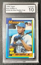 1990 Topps #336 Ken Griffey Jr All-Star Rookie Gold Cup Graded PRO Gem Mint 10