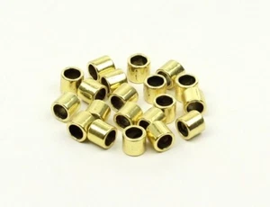 Metallperlen Röhrchen Walze Antikgold 6,3x7mm Großlochperlen Spacer - Bild 1 von 3