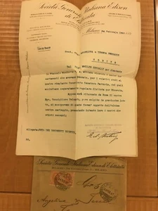 Letter to the families of Galileo Ferraris - Picture 1 of 1