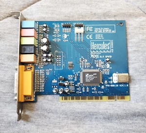 Tested working - HERCULES GAMESURROUND MUSE 5.1 DVD - vintage PCI sound card - Picture 1 of 3