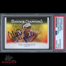 Lexi Thompson signed Goodwin 2021 Rookie Card PSA DNA Slabbed Golf Auto C1929