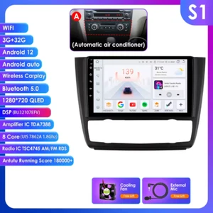 Autoradio Android13 da 9 pollici 2Din per BMW Serie 1 E81 E82 E87 E88 clima AUTO - Foto 1 di 22
