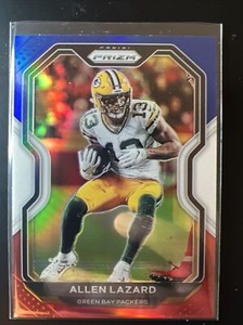 2020 Panini Prizm #208 Allen Lazard Prizm Red White and Blue