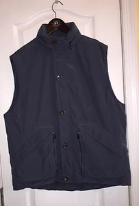 NWT $400 Michael Kors Puffer Tar Gray Poplin Hooded Button Down Vest Men's L - Picture 1 of 10