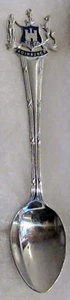 #832) SILVER PLATED TEA SPOON EDINBURGH CAPITAL CITY SCOTLAND UNITED KINGDOM - Foto 1 di 2