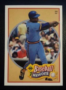 Tarjeta de béisbol Hank Aaron; 1991 Upper Deck Heroes #25 de 27 - Bravos - Imagen 1 de 2