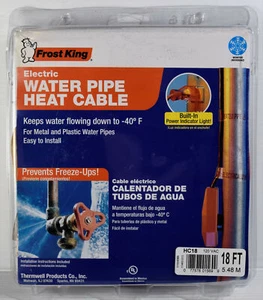 Frost King HC18 18ft Electric Water Pipe Heat Cable Kit - Picture 1 of 6
