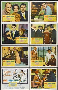 5 GOLDEN HOURS orig 1961 lobby card set CYD CHARISSE/GEORGE SANDERS/ERNIE KOVACS