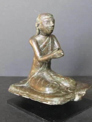 Antique Praying Bronze Burma Set - image 1 of 4