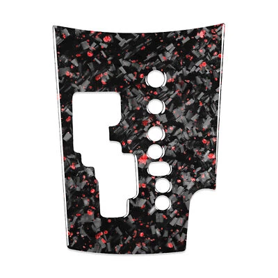 Genuine Carbon Fiber Gear Shift Knob Lever Panel Trim for Toyota RAV4 2006-2013 - Image 1 of 4