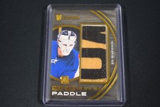 Ed Giacomin 2015 Leaf Stickwork Game Used Goalie Paddle Stick Gold /5 Rangers