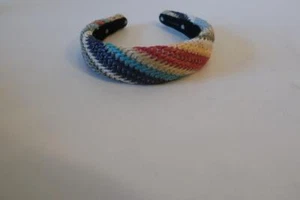 Womens Lele Sadoughi Multi Color Woven Straw Headband - Picture 1 of 7