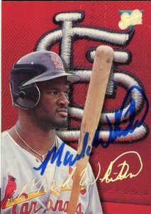 1993 Leaf Studio MARK WHITEN Signed Card autograph AUTO CARDINALS