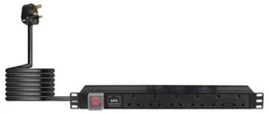 19" Power Distribution Unit with Surge Protection, 6 Gang, 1U, 2m - P710EA - Picture 1 of 2