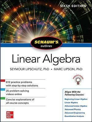 Schaum's Outline of Linear Algebra, Sixth Edition by Seymour Lipschutz, Marc... - Image 1 of 1
