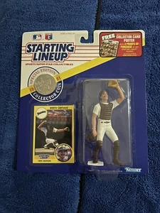 Figura de los Padres Benito Santiago 1991 alineación inicial con moneda de coleccionista 042721DMT - Imagen 1 de 1