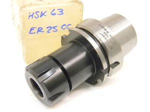 NEW SURPLUS KOMET HSK63 to ER25 COLLET CHUCK HSK-63 x ER-25 (UA00600010)  - Picture 1 of 1