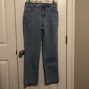 Gloria Vanderbilt Jeans light blue mid rise size 8 - Picture 1 of 6