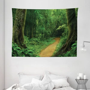 Jungle Tapestry Nature Call Park Design Print Wall Hanging Decor 80Wx60L Inches - Picture 1 of 1