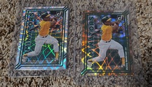Rickey Henderson DOMINATORS Silver /349 & Bronze #d /999 2023 DONRUSS Athletics