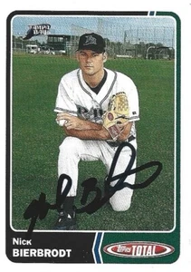 2003 Topps Total - #400 Nick Bierbrodt Signed Card - Picture 1 of 1