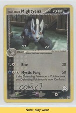 2004 Pokemon EX Magma vs Aqua Team Aqua's Mightyena #15 READ 2f4