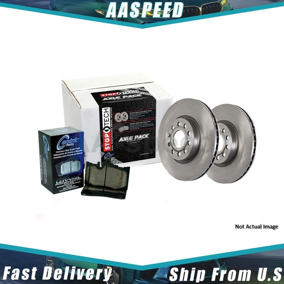 Rear Brake Pads Rotors For Chevrolet Impala 2010 2009 2008 2007 2006 Centric - Image 1 of 1