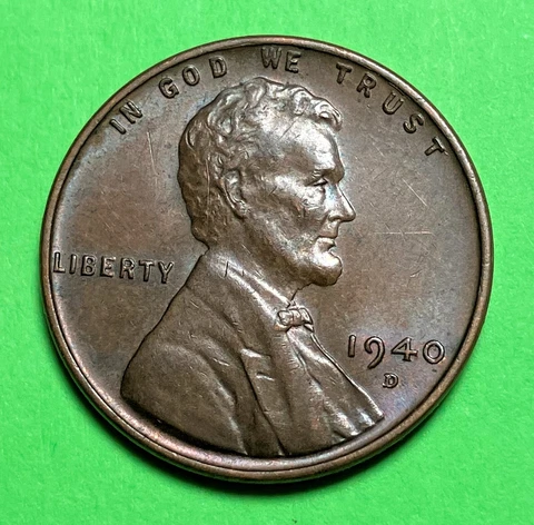 ERROR Coin!  1940-D/D Lincoln Wheat Cent; Re-Punched Mint Mark!!  (WC-035) Cover