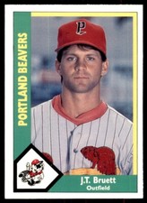 1990 CMC Portland Beavers J.T. Bruett Portland Beavers #24