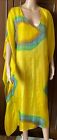 Honey Women's silk tunic, yellow color, one size Tunica in seta taglia unica