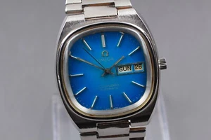 O.H Serviced Vintage OMEGA Seamaster Cal.1020 Automatic Blue Dial TV 35mm Men's - Picture 1 of 13