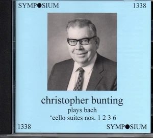 CHRISTOPHER BUNTING PLAYS BACH CELLO SUITES 1,2,3 & 6 - SYMPOSIUM - SEALED - Picture 1 of 2