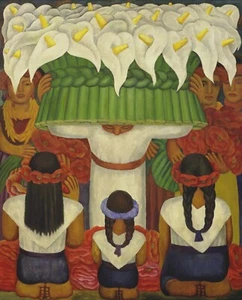 Impresión o lienzo - Fiesta de Santa Anita 1931 por Diego Rivera - Imagen 1 de 1