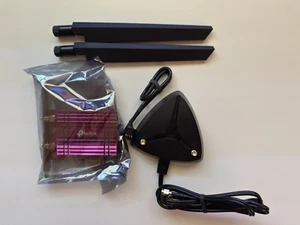 TP-Link WiFi 6E Intel AX210 AXE5400 PCIe WiFi Card for PC (Archer TXE75E) - Photo 1/5