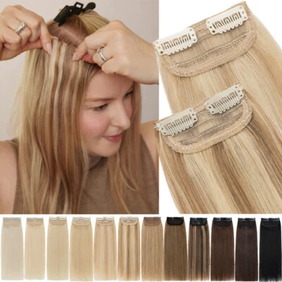 Remy Clip en almohadilla de cabello 100 % humano para cabello mini adorno corto para adelgazar el cabello Foto 1 de 4