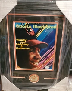 NICE FRAMED & MATTED Orioles Frank Robinson 8x10 Photo Autographed JSA COA - Picture 1 of 5
