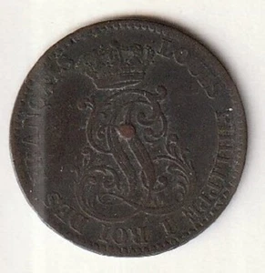 Guyana - 10 Cents 1846 A LOOK RARE COIN FRENCH Louis Philippe I - Bild 1 von 2