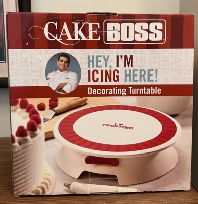 Cake Boss Cake Decorating Turntable Elevated  Rotating Stand Dessert Wilton NIB - Image 1 of 4