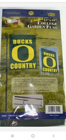 Oregon Ducks13" x 18" BSI-Two-Sided Garden Flag (DucksCountry) NCAA Licensed NEW Cover