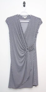 Abito Tommy Bahama taglia large Clara sotto il surf vestito finto avvolgente bianco navy - Foto 1 di 14