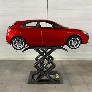 1-24 Diorama Forbici Auto Ascensore - Dettagliato Modello Gru per G-Scale Garage - Foto 1 di 8