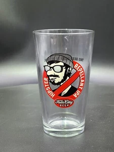 Rare Hipster Repellant IPA: FALLS CITY BEER PINT GLASS This Beer Used To Be Cool - Picture 1 of 3