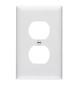 (5 pc) NEW Standard Duplex Receptacle Lexan Lot 1-Gang Wall Plate Cover White - Picture 1 of 1